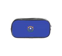 JGHHOUN Nevada State Flag Print Transparent Stationery Organizer Clear Pencil Case Office Pencil Pouch Supplies