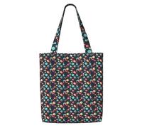 JGHHOUN Outer Space Planet Print Canvas Shoulder Bag Large Capacity Reusable Foldable Tote Shopping Beach Travel