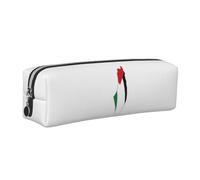 JGHHOUN Palestine Flag Map Print Unisex Pencil Case Pouch Office Travel Daily Backpacks Stationery Organizer