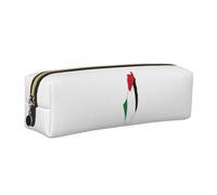 JGHHOUN Palestine Flag Map Print Unisex Pencil Case Pouch Office Travel Daily Backpacks Stationery Organizer