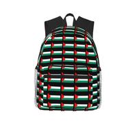 JGHHOUN Palestine Flag Print Casual Backpack Lightweight Comfort Dual Shoulder Bag For Travel Hiking Outdoor
