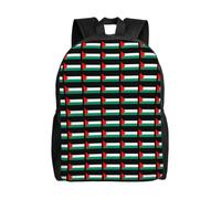 JGHHOUN Palestine Flag Print Double Shoulder Backpack Lightweight Unisex Bag Travel Rucksack Outdoor Camping