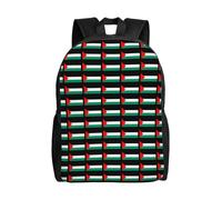 JGHHOUN Palestine Flag Print Stylish Waterproof Backpack Unisex Daily Work Travel Hiking Outdoor Camping Gym