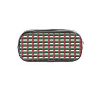 JGHHOUN Palestine Flag Print Transparent Stationery Organizer Clear Pencil Case Office Pencil Pouch Supplies