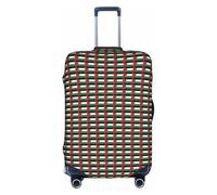 JGHHOUN Palestine Flag Print Universal Travel Suitcase Cover Elastic Luggage Protector for Waterproof Washable