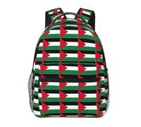 JGHHOUN Palestine Flag Print Versatile Leisure Lightweight Backpack For Travel Work Outdoor Use Commuting Work