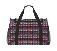 JGHHOUN Puerto Rico Wallpaper Flag Print Versatile Hand Bag Lightweight Tote Foldable Travel Shoulder Bags Camping Fishing