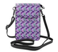 JGHHOUN Purple Butterfly Print Mini Shoulder Bag Women Phone Case Travel Everyday Gifting Shopping Evenings Out