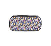 JGHHOUN Rainbow Rabbit Print Transparent Stationery Organizer Clear Pencil Case Office Pencil Pouch Supplies