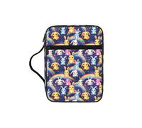 JGHHOUN Rainbow Rabbit Print Versatile Bible Storage Bag Scripture Organizer Christian Gift Church Accessory