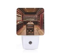 JGHHOUN Red Wine Cellar Print Bedroom Bathroom Hallway Room Nightlight Lighting for Home Night Light Daily Use