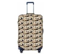 JGHHOUN Sheep and Lambs Print Universal Stretchable Suitcase Cover Luggage Protector Travel Accessory Daily