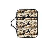 JGHHOUN Sheep and Lambs Print Versatile Bible Storage Bag Scripture Organizer Christian Gift Church Accessory