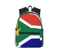 JGHHOUN South African Flag Print Casual Backpack Lightweight Comfort Dual Shoulder Bag For Travel Hiking Outdoor