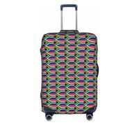 JGHHOUN South African Flag Print Universal Travel Suitcase Cover Elastic Luggage Protector for Waterproof Washable