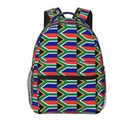 JGHHOUN South African Flag Print Versatile Leisure Lightweight Backpack For Travel Work Outdoor Use Commuting Work