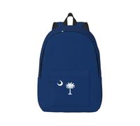 JGHHOUN South Carolina Flag Print Stylish Backpack Unisex Double Shoulder Bag For Travel Work Outdoor Adventures