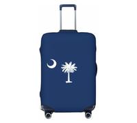 JGHHOUN South Carolina Flag Print Universal Stretchable Suitcase Cover Luggage Protector Travel Accessory Daily
