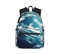 JGHHOUN Space Planet Earth Print Lightweight Casual Comfort Backpack Unisex Water-Resistant Daily Travel Commuting
