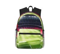 JGHHOUN Stadium Football Satdium Field Light Night Print Lightweight Casual Comfort Backpack Unisex Water-Resistant Daily Travel Commuting