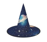 JGHHOUN Starry Sky Universe Space Print Comfort Carnival Party Cosplay Costume For Adults Hat Holiday Seasonal Celebration