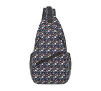 JGHHOUN Starry Sky Universe Space Print Cross Bag Shoulder Diagonally Sling Crossbody Backpack Men Women Hiking Daily Use