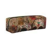 JGHHOUN Sugar Skulls Butterfly Print Unisex Pencil Case Pouch Office Travel Daily Backpacks Stationery Organizer