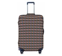 JGHHOUN Sugar Skulls Print Universal Stretchable Suitcase Cover Luggage Protector Travel Accessory Daily