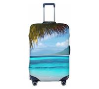 JGHHOUN Tahiti Beach Print Universal Stretchable Suitcase Cover Luggage Protector Travel Accessory Daily