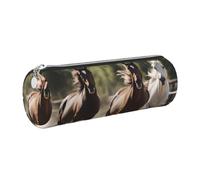 JGHHOUN Three Running Horses Print Adult Pencil Case Pen Pouch Home Stationery Organizer Accessory Lghtweight