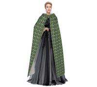 JGHHOUN Toucans Parrot Palm Tree Leaves Print Hooded Cloak Cape For Adults Costume Accessory Carnival Cosplay Vampire Theme Party