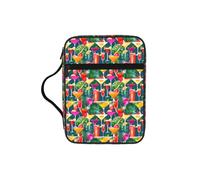 JGHHOUN Tropical Cocktail Print Versatile Bible Storage Bag Scripture Organizer Christian Gift Church Accessory