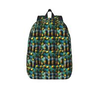 JGHHOUN Tropical Fruit Pineapple Print Stylish Backpack Unisex Double Shoulder Bag For Travel Work Outdoor Adventures