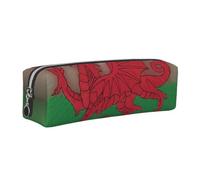 JGHHOUN Welsh Dragon Print Unisex Pencil Case Pouch Office Travel Daily Backpacks Stationery Organizer
