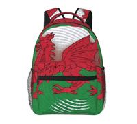 JGHHOUN Welsh Dragon Print Versatile Leisure Lightweight Backpack For Travel Work Outdoor Use Commuting Work