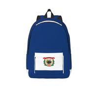 JGHHOUN West Virginia State Flag Print Stylish Backpack Unisex Double Shoulder Bag For Travel Work Outdoor Adventures