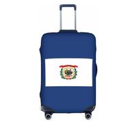 JGHHOUN West Virginia State Flag Print Universal Travel Suitcase Cover Elastic Luggage Protector for Waterproof Washable