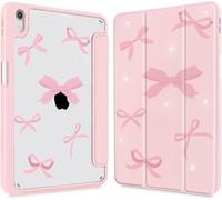 JGHYYZD Cute Case for iPad 11 inch (A16) 2025 / 10th Generation 10.9 inch 2022, iPad 10 / 11th Gen Case, Slim Trifold Stand Protective Cover with Pen Holder&Auto Wake/Sleep for Girls Woman Kids (Pink)