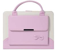 JGHYYZD Cute Case for iPad 9th Generation 2021 / iPad 8th 7th Gen/iPad 10.2 Inch, Slim Handbag Leather Protective Cover with Auto Wake/Sleep Stand Hand Strap Pocket for Girls Woman Kids (Pink)