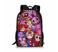 JGJOAIJ Cartoon Digital Circus Backpack for Kids Lightweight School Bag Pomni Jax Characters Girls Boys Travel Rucksack (Color10)