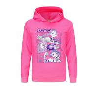 JGJOAIJ Girls Demon Hunter Hoodie Cotton Cute Pullover Sweatshirt Kids Casual Hooded Top Rumi Mira Zoe Music Party Gift (UK, Age, 9 Years, 10 Years, Regular, Rose Red)