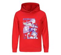 JGJOAIJ Girls Demon Hunter Hoodie Cotton Cute Pullover Sweatshirt Kids Casual Hooded Top Rumi Mira Zoe Music Party Gift (UK, Age, 7 Years, 8 Years, Regular, Red)