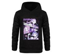 JGJOAIJ Girls Demon Hunter Hoodie Cotton Cute Pullover Sweatshirt Kids Casual Hooded Top Rumi Mira Zoe Music Party Gift (UK, Age, 11 Years, 12 Years, Regular, Black)