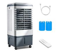 JGJSQYY Portable Air Cooler 20L,80W Evaporative Cooler Fan, Quiet Cooling for Home, Office, Bedroom, 3-Speed, Humidifier Function, Lightweight with Wheels & Remote Control, Energy Efficient Design