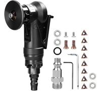 JGJUUZ Pneumatic Chamfering Tool Handheld, Mini Air-Powered Chamfering Machine Deburring Meta, 45 Degree Ultra Light Handheld Linear Air Chamfer Tool Arc Edge Beveler Kit,8C