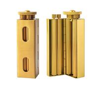JGJUUZ Vintage Cigarette Roller,Brass Cigarette Roller Za Wheel Joint Roller, Handmade Pure Copper Cigarette Rolling Machine Supports 70mm Cigarette Paper,Square,Za