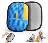 JGLXF 2026 Thickened Electrostatic Pet Hair Removal Gloves (1P) - Reusable Strong Grooming Gloves for Cats & Dogs, Hair Remover for Couch, Furniture, Carpet, Car Seats & Clothing (Blue)