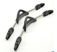 JGmotorfi 2pcs Stainless Steel Spring Fin Straps, With Nonslip Design, For Most Scuba Fins(XS black)