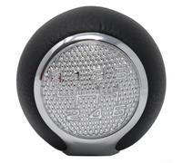 JGmotorfi Black Silver 6-Speed Manual Gear Shift Knob, Plastic for Alfa for Romeo for Myth 2008-2018 Vehicle Interior Upgrade