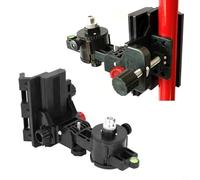 JGmotorfi Fine Tuning Bracket Level Tool Adapter, 360 Degree Rotation Telescoping Pole Cradle Head,For Telescopic Pole Holders(B)